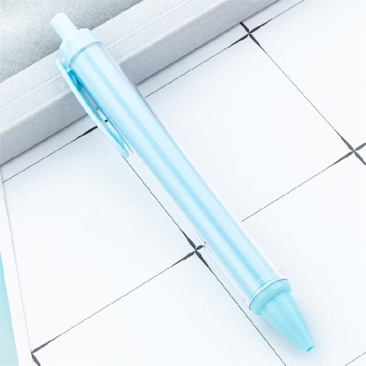 10Pcs Retractable Ballpoint Pen Plastic Ballpoint Pen Press to Open Close Ergonomic Grip Writing Pen for Students