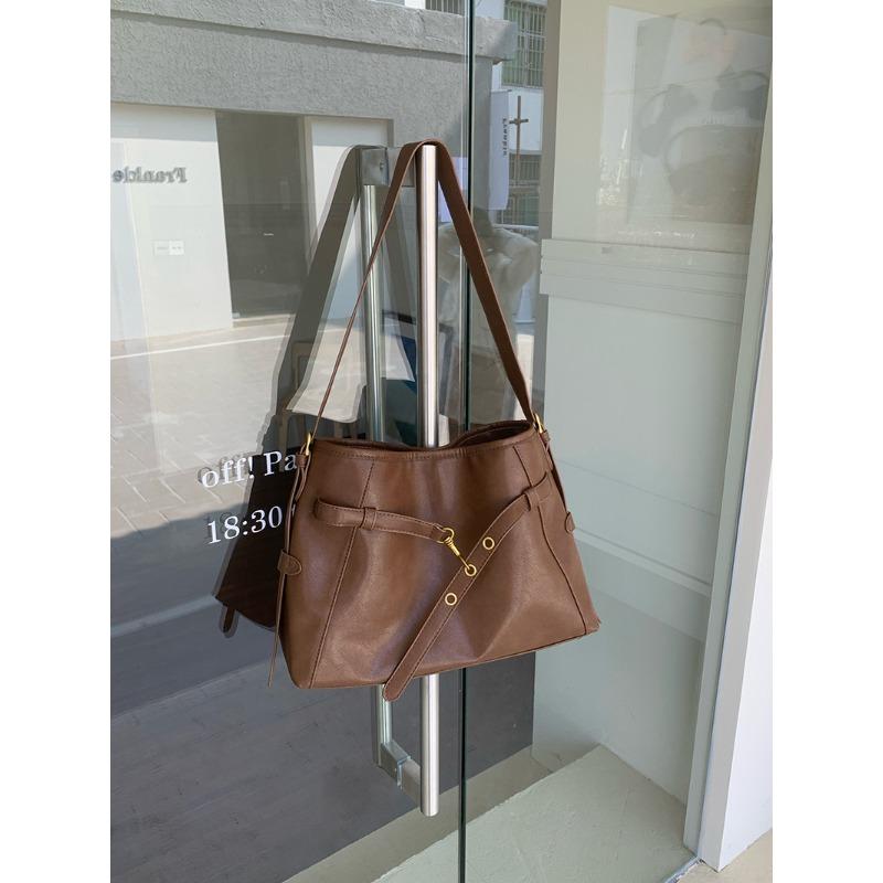 

Maillard retro tote bag autumn and winter new fashionable simple shoulder crossbody large capacity casual bag