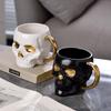 Halloween Skull Ceramic Coffee Mug Creative Office Drinkware Modern Minimalist