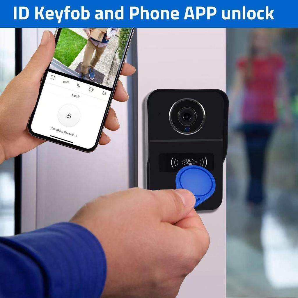 Tuya Smart WiFi Doorbell with Central Control Screen and Video Intercom Function