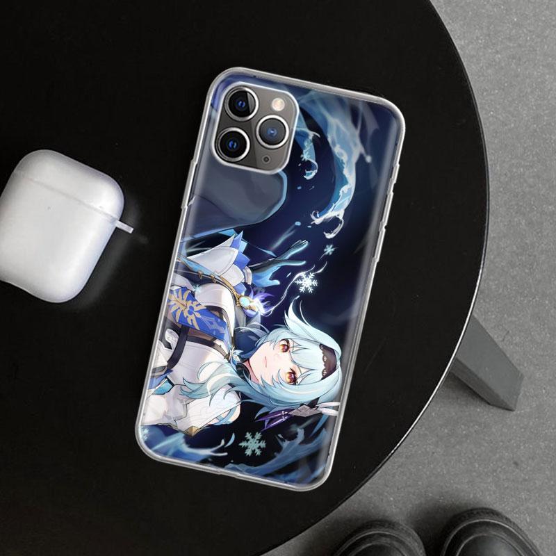 Genshin Impact Eula Phone Case Cover For iPhone 11 12 13 Mini 14 15 Plus 16 Pro Max 17 Air 7 8 + SE Art Customized Fundas 11 12