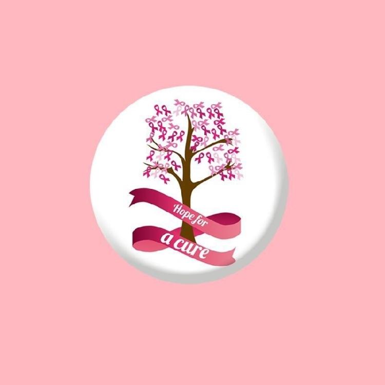 16pcs Breast Cancers Awareness Brooches for Women Lady Pink Ribbon Badges Lapel