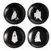 Plastic Horror   Plates Set Of 4 6.75 Inch Halloween
