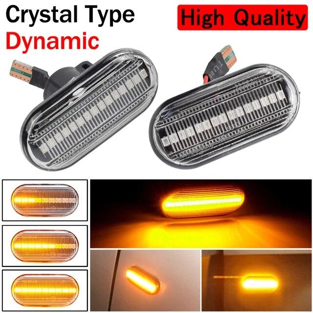 For Renault Clio 1 2 KANGOO MEGANE ESPACE TWINGO MASTER Led Dynamic Side Marker Turn Signal Light for Nissan Opel Smart FORTWO
