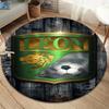 Club León Football Club Round Area Rug,Carpet Rug for Living Room Bedroom Sofa Playroom Decor,Non-slip Floor Mat