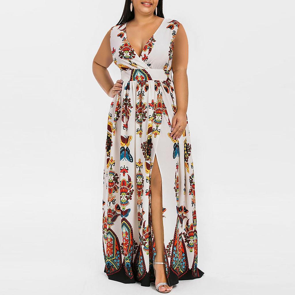long flowing dresses plus size