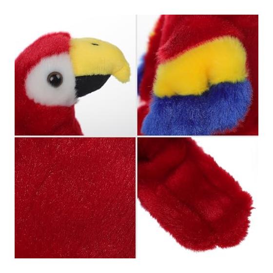 Shoulder Buddy Plush Toy - Magnetic Animal Stuffed Animal - Cute Lion/Parrot/Mouse - Wearable Toy for Souvenirs, Zoo Events, Cosplay - Gift for Kids