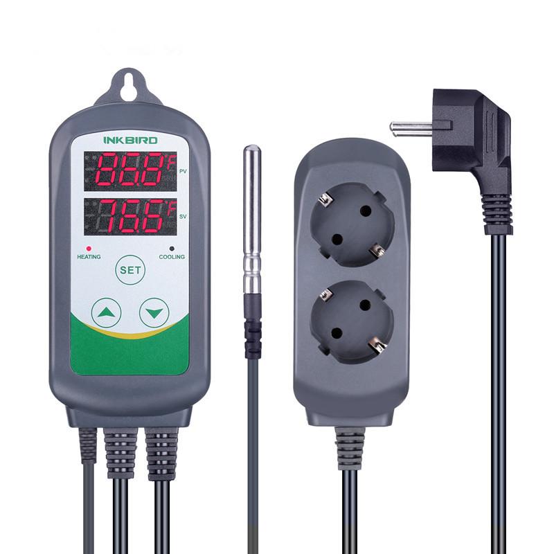 

INKBIRD ITC-308 & 308WIFI EU Plug Digital Temperature Controller Thermostat Regulator Dual Relays Heating & Cooling Homebrewing ITC-308