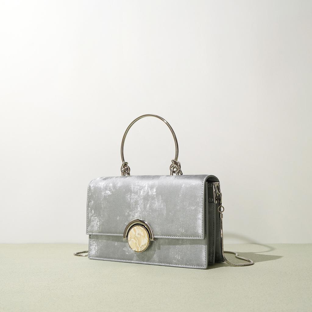 Zomer Chinese Leren Tas Visgraat Kettingtas Hoge Kwaliteit Zwarte Crossbody Tas Vrouwen Niche Ontwerp