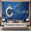 Custom Name Text Tapestry Club Brugge FC Personalized Polyester Wall Tapestry For Bedroom And Room