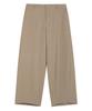 PRAIRIE Loose Fit Curved Wide Slacks (Beige)