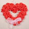 Valentine'S Day White Rose Wreath 2024 Romantic Love Wreath Outdoor Wedding Scene Arrangement Props