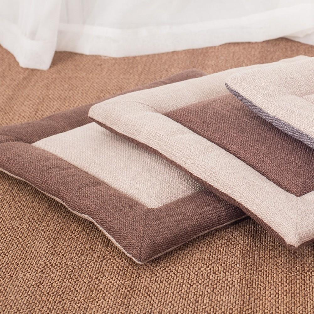 New Removable Linen Chair Cushion Thickened Washable Chair Cushion Breathable Soft Seat Cushion
