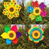 Colorful Sunflower Wind Spinner Stake Sunflower Windmill Pinwheel For Lawn Camping Picnic Decor Home Garden Yard Decoration