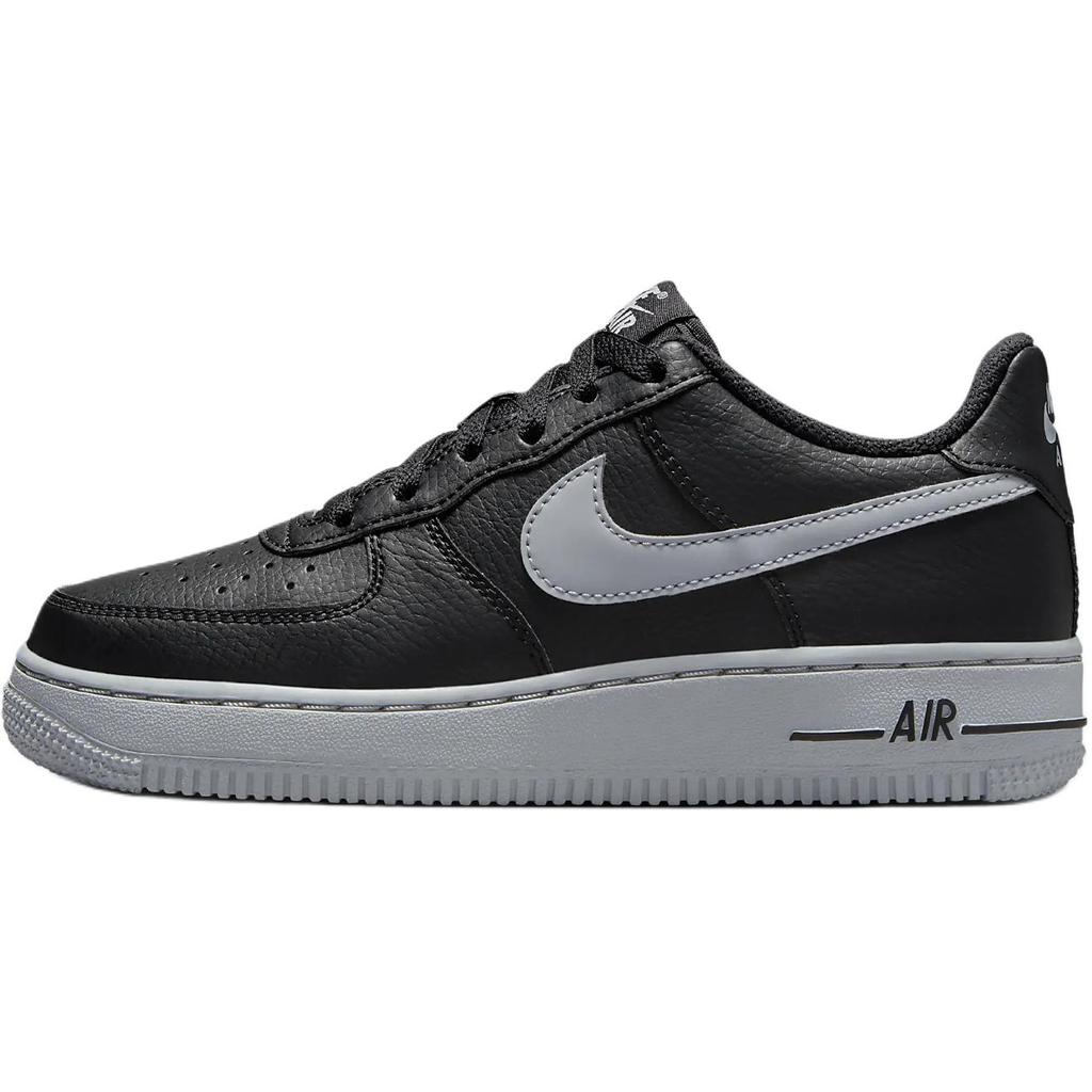 Nike Air Force 1 GS Black Wolf Grey Kids Sneakers HQ3807-001