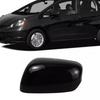 Black Left Driver Side Car Rearview Mirror Cap Cover For Honda Fit/Jazz 2009-13