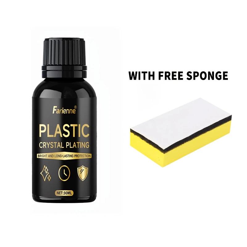 

30ml Car Plastic Electroplated Crystal Wax - High Gloss Coating, Long-lasting Protection, Prevents Fading and Oxidation Repair чёрный