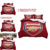Arsenal Football Club Soccer Print Duvet Cover Set With Polyester Material For Sports Fans Bedroom Decor