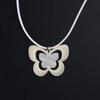 Charming Countryside Style Butterfly Necklace Acrylic Butterfly Charm Clavicle Chain Crystal Cord Choker Jewelry Gift