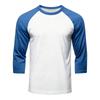 Men's Raglan Sleeve Athletic Shirt Three Pack 3/4 Sleeve Lightweight Breathable Sports Tops for Gym Running Training Casual Wear