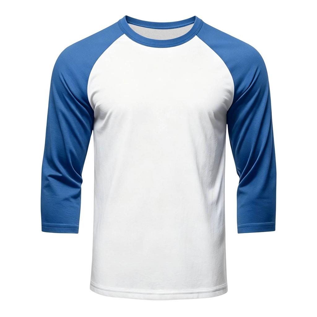 Men's Raglan Sleeve Athletic Shirt Three Pack 3/4 Sleeve Lightweight Breathable Sports Tops for Gym Running Training Casual Wear
