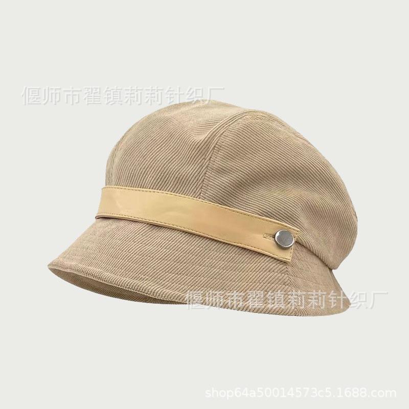 Women S Corduroy Fisherman Hat Multi Wear Casual Versatile Hat