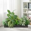 Artificial Areca Palm & Elephant Ear Plant Divider