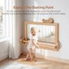 Montessori Baby Standing Training Mirror with Visual Stimulation Handrail