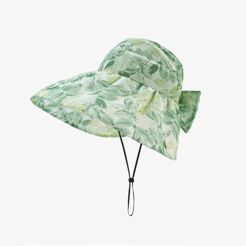

Универсальный стиль шляпы Элегантная печать Женские дышащие шляпы-панамы зелёный