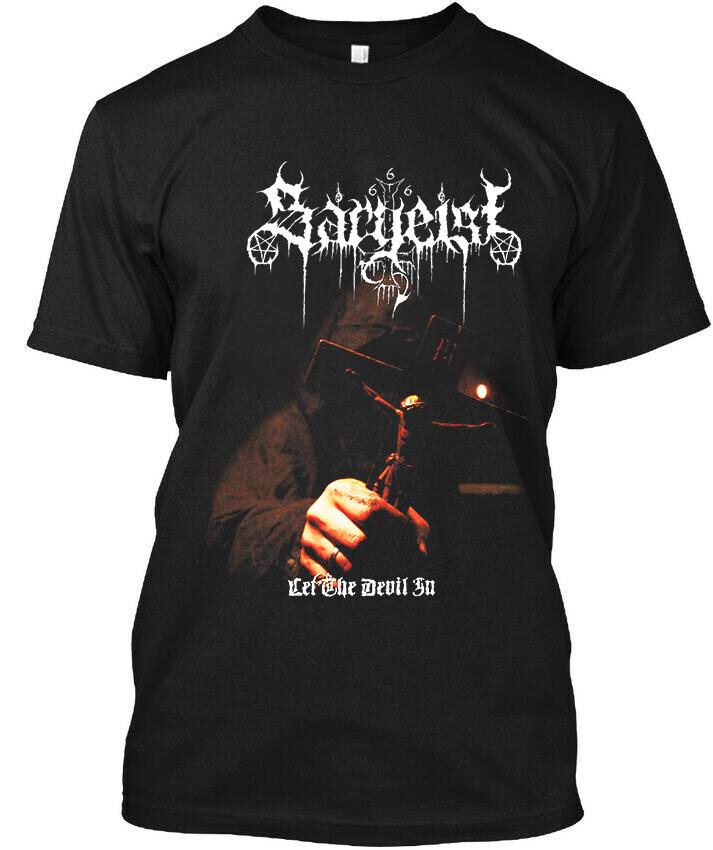 НОВЫЙ! Популярная футболка Sargeist Let the Devil In Финская музыка Ретро Размер S-4XL Унисекс XXL