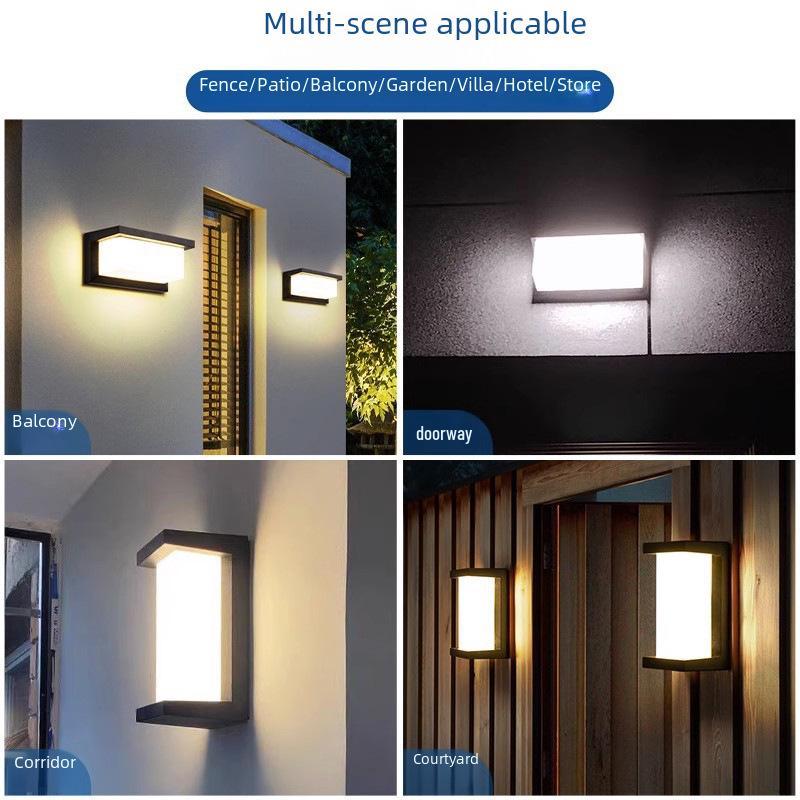 Wasserdichte Moderne Außenwandleuchte für Garten, Balkon oder Eingang