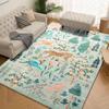 Forest Animal Rectangular Carpet Living Room Bedroom Soft Non Slip Machine Washable Rug Home Decor Floor Mat Entrance Door Mat