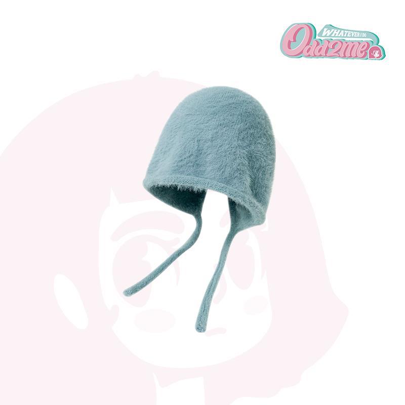 

Cute Wool Hat Pile Hat Women s Ear Protection Hat Tied Warm Head Hat L（58-60cm）