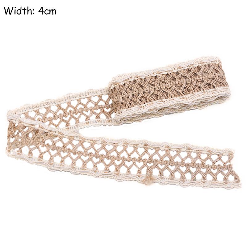 2M/Lot Natural Jute Burlap Ribbon Diy Gift Warrping Hemp Vintage Ribbon Festival Festival Decoration Party Crafts