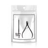 4PCS  Black  Stainless Steel  Durable Manicure Pusher  Cuticle Remover Cuticle Nippers Pedicure Set
