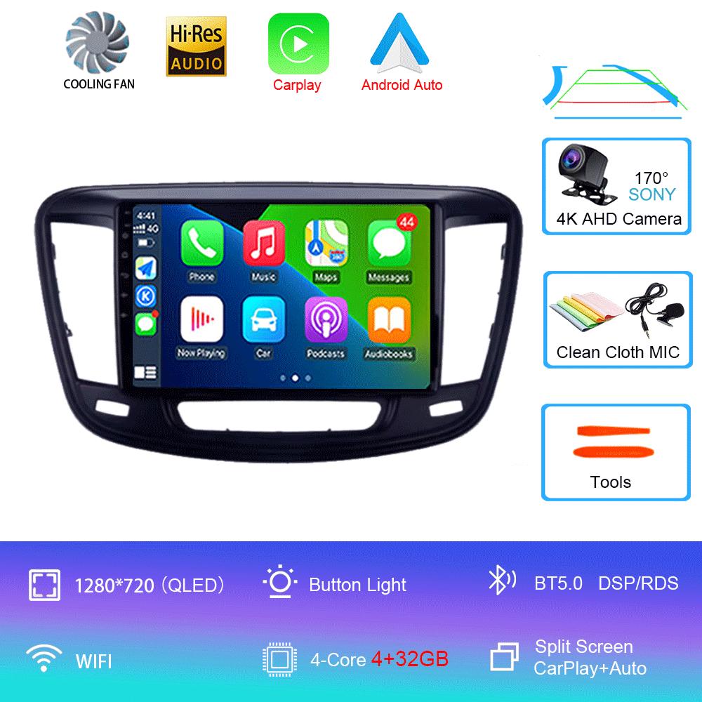 

Для Chrysler 200 200C 2015 - 2019 Автомагнитола Android 14 Мультимедийный видеоплеер Carplay Android Auto Стерео GPS-навигация WIFI