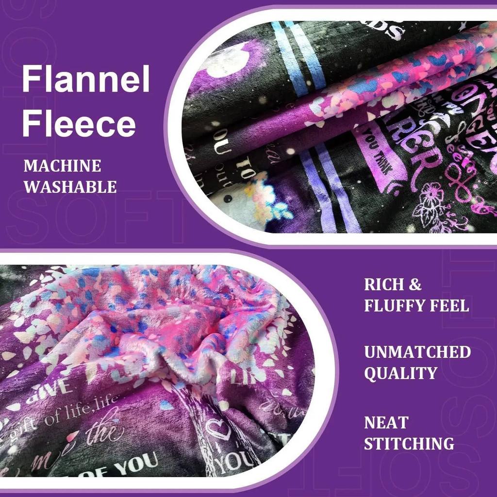 Birthday Gift for Sister-in-law, Blanket, Comfortable and Warm Flannel Blanket, Christmas Mother's Day Birthday Gift