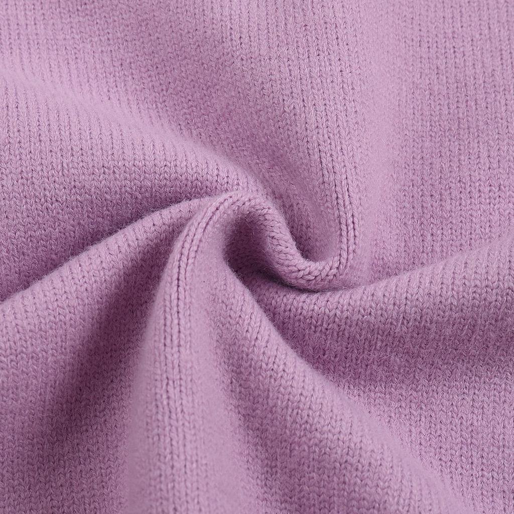Maglione Unisex in Maglia con Collo a Polo Multicolore con Ricamo a Cuore e A Pullover Casual con Bottoni per Uomo Donna