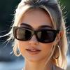 European and American Retro Style Women's Fashionable Sunglasses Trend Versatile Summer Sun Shading and UV Protection Lightweigh