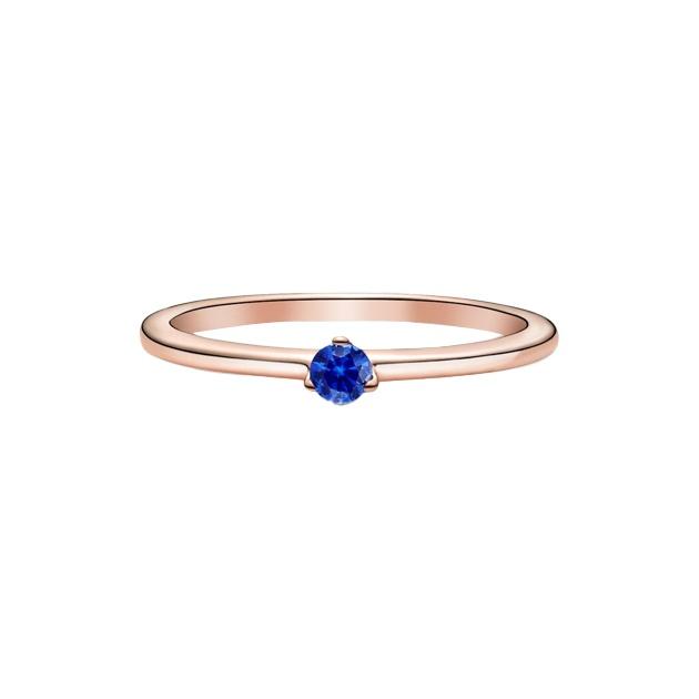 Pandora Star Blue Single Stone Crystal Ring Women ring 189259C04 48
