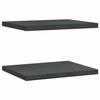 VidaXL Étagères murales 2 pcs 50x40x3 cm noir acier inoxydable, étagère flottante, étagère murale d'exposition, panneau 30293