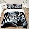 Michael Jackson Pop Print 3Pcs Bedding Set,Duvet Cover with 2 Bedro,Pillowcase Home Birthday Gift