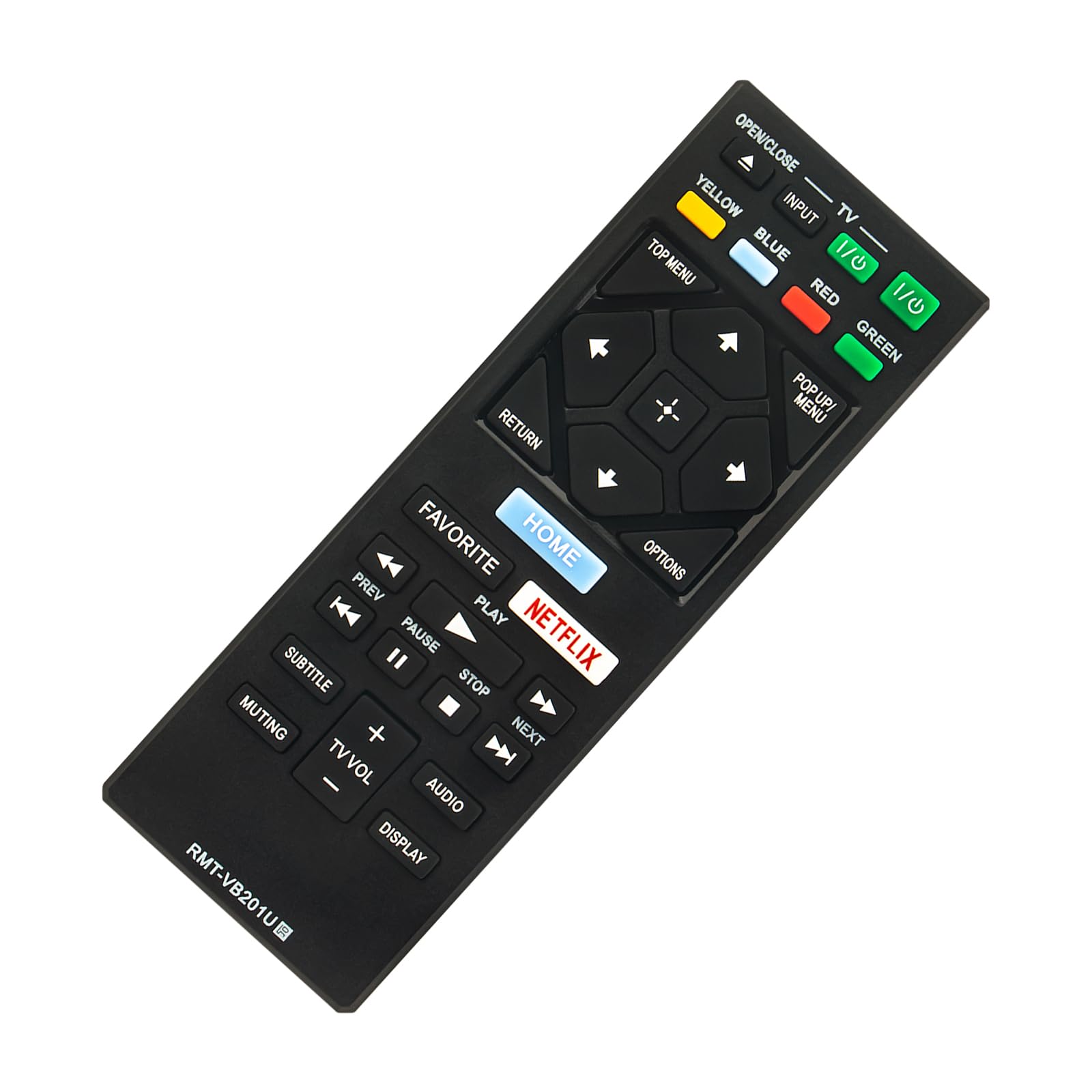 PerFascin Replacement Remote Control fits for Sony BD Disc DVD Players BDPBX370 BDPS1700 UBPUX70 UBPX700 UBPX700M BDPS3700 Blu-ray RMT-VB201U