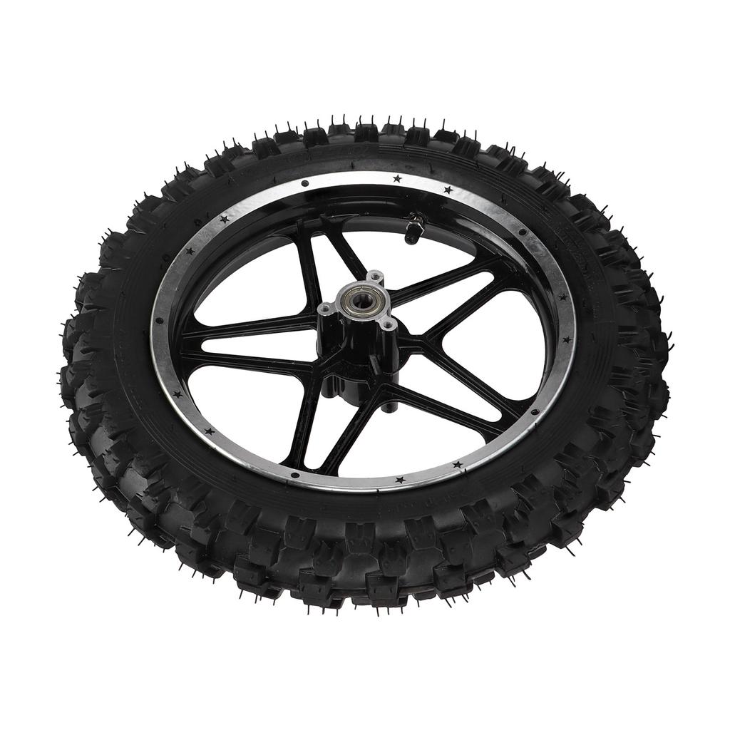 2.5‑10in Rear Wheel Steel Alloy Replacement for Mini Pocket Bike Motorcycle Black