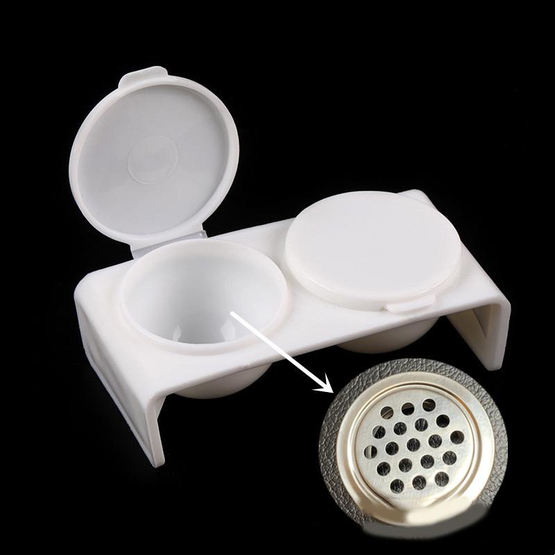 2-otvorové štětce na nehty Mycí kelímek Vodní čistič Snadné čištění Přenosný štětec Síťové vrstvy Mytí Nail Art Flitry