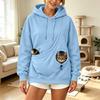 Hanorac unisex cu croială largă și buzunar pentru pisici și câini, Hanorac casual pulover