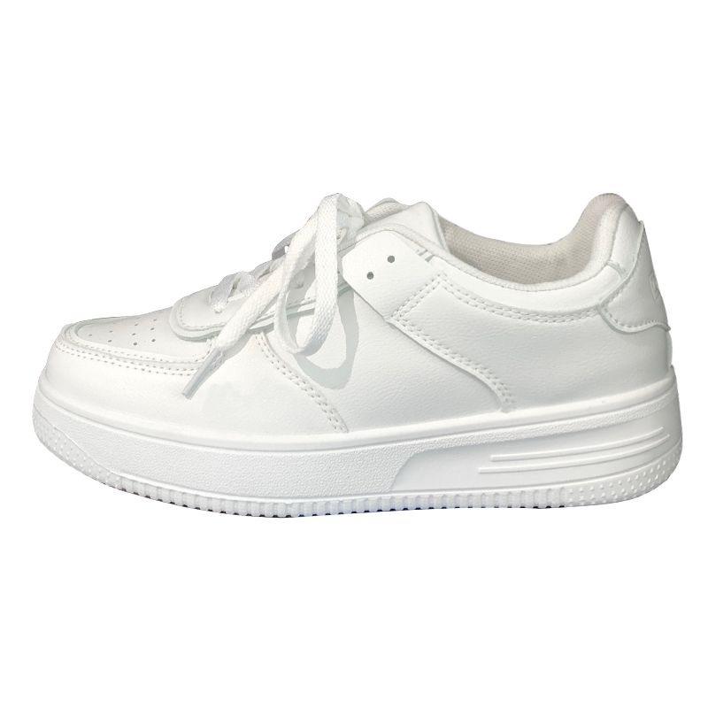 Campus little white shoes platform white shoes women's season ins tide board shoes 2025 new comfortable and wear-resistant casual sports shoes