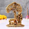 Radha Krishna Geschenk mit Kuh-Kalb-Statue Murti Idol zur Heimdekoration, Geschenkartikel für Jubiläum, Hochzeit, Einweihung, Gastgeschenk