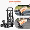 SucceBuy 460 Lbs Stair Climbing Cart Folding Hand Truck Dolly with Handle 6 Wheels & 2 Ropes for Shopping Moving Warehouse