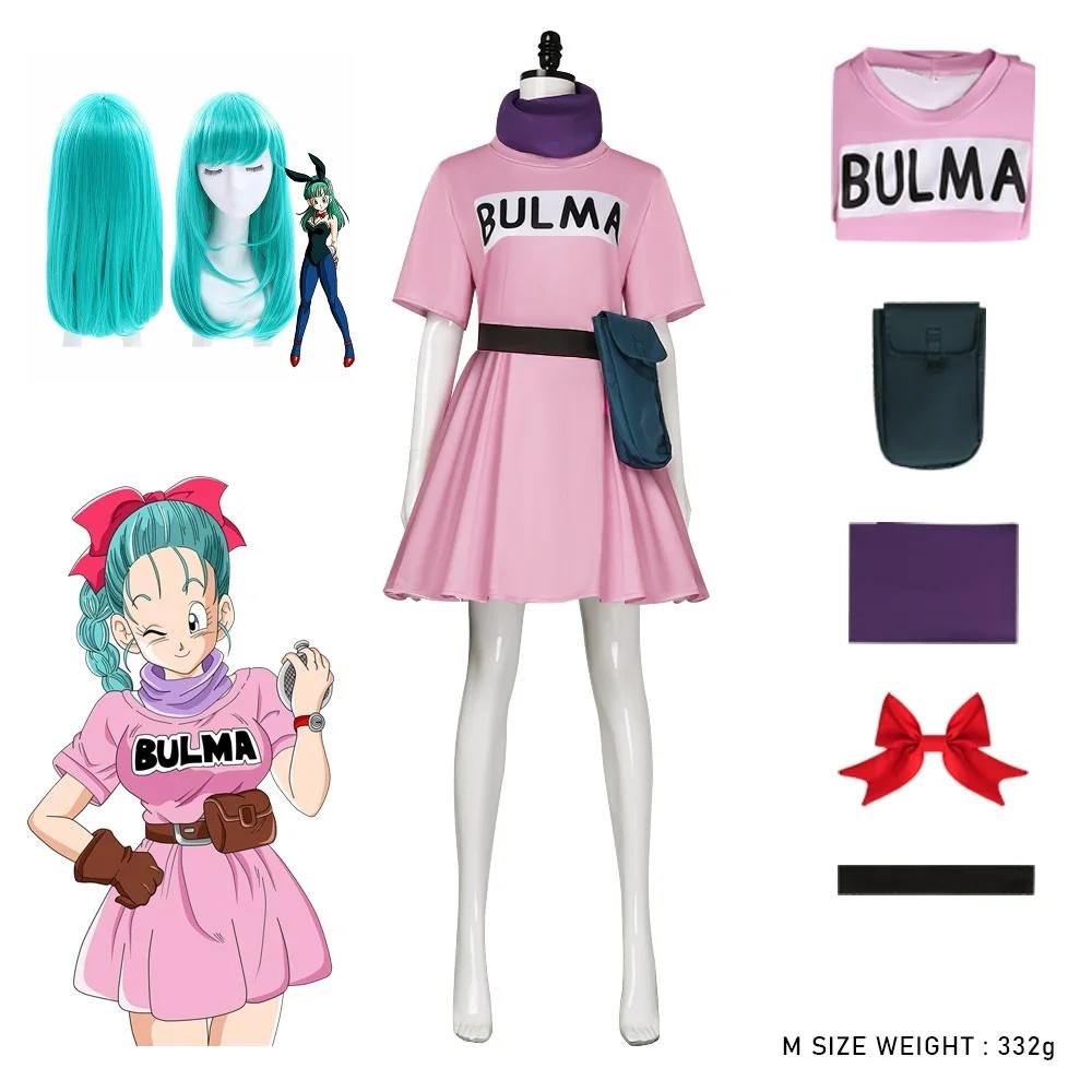 Japāņu anime cosplays tērps Bulmas tērps
